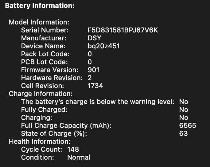 MacBook Pro 16” (2019) en excelente estado