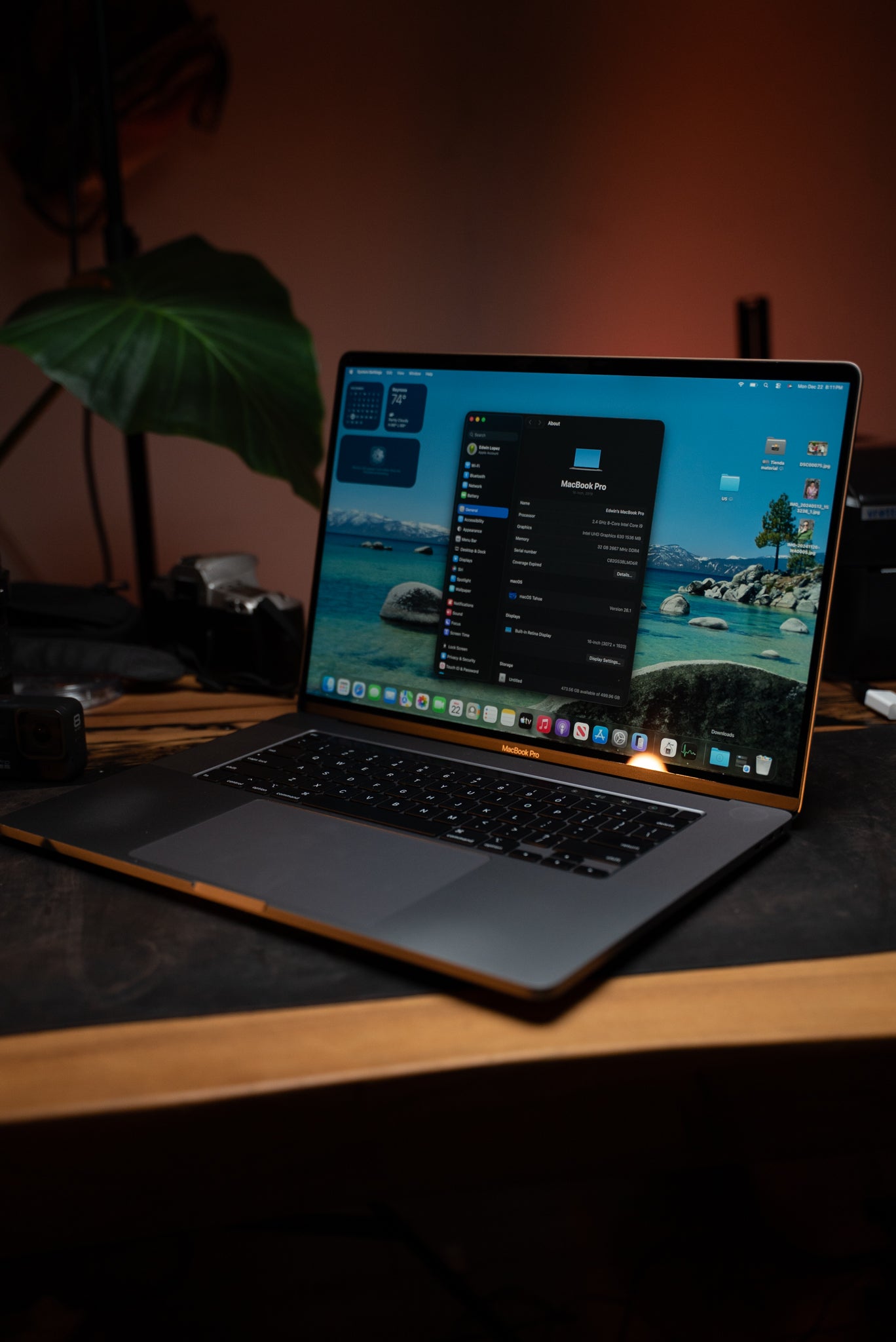 MacBook Pro 16” (2019) – Intel Core i9 / 32 GB RAM / 512 GB SSD