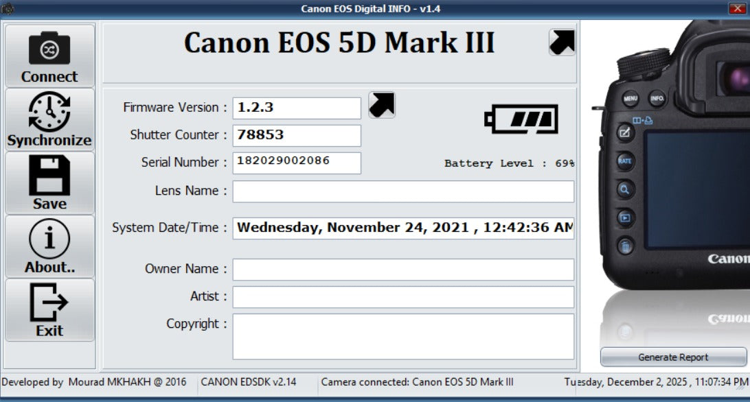 Canon EOS 5D Mark III + Battery Grip – Full Frame Profesional