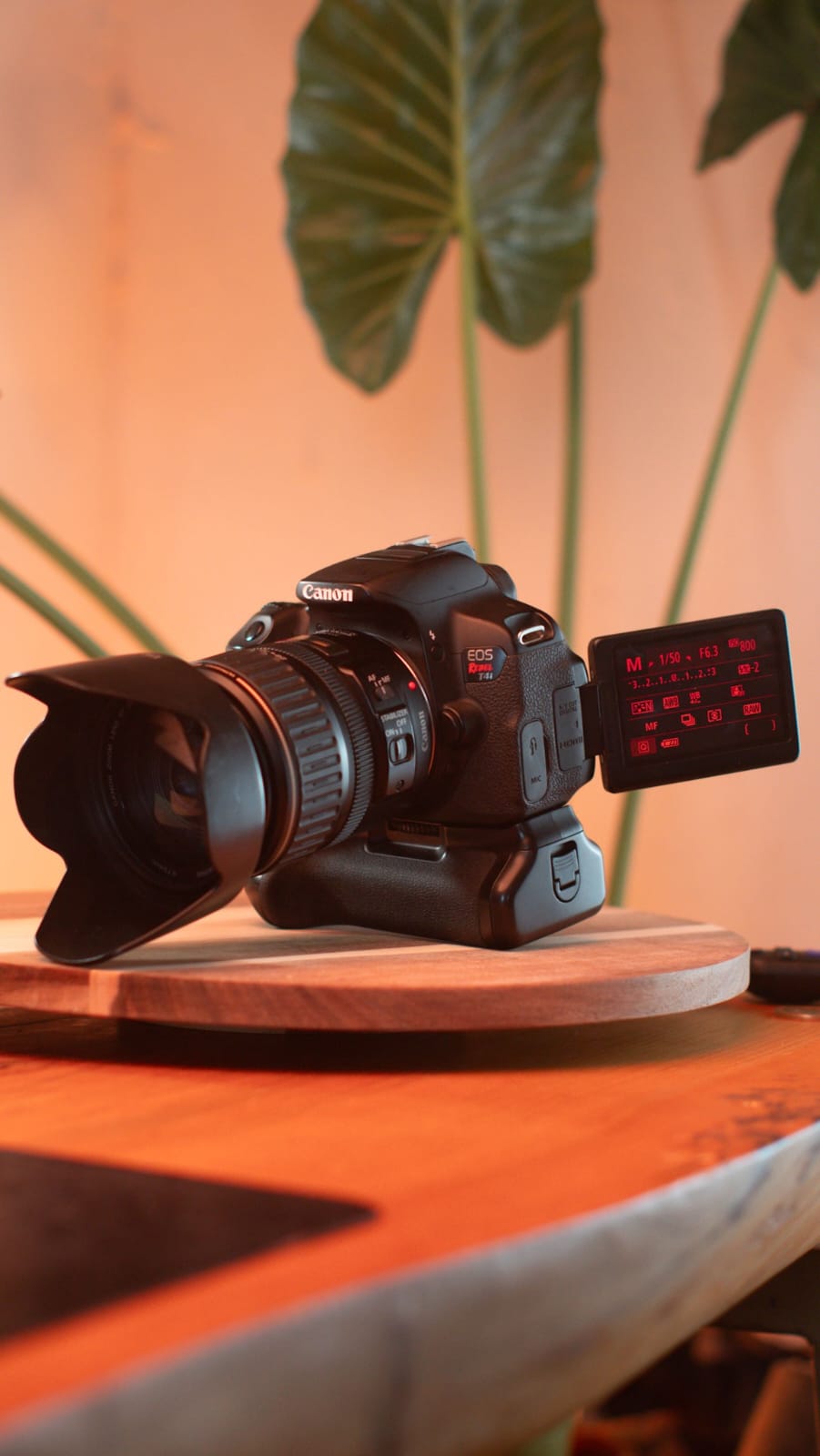 Canon EOS Rebel T4i + Canon EF 28-135mm IS USM + Battery Grip